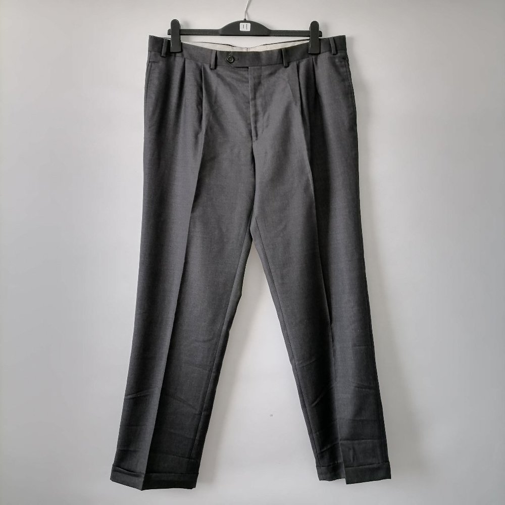 Lauren Ralph Lauren Men's Wool Cashmere Gray Pants Size 38Lx32W